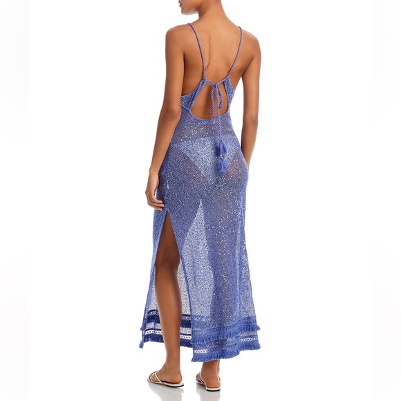 RAMY BROOK**Jayme Lavender Sequin Mesh Maxi Dress Swim Cover-Up***Small … - Picture 7 of 8